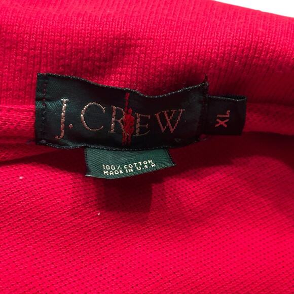 J. Crew Polo Shirt Men's Extra Large Vintage Red Oarsman Label Golf Preppy - Picture 3 of 7